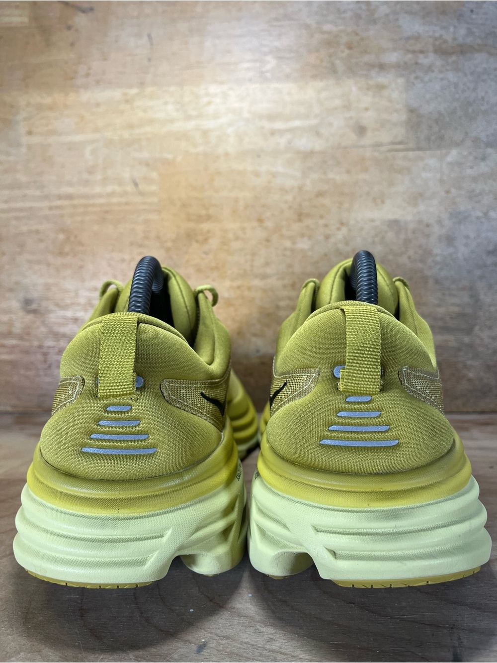 Hoka One One Bondi 8 Womens Size 9.5 Running Shoes Sneakers Golden Lichen - Picture 6 of 13